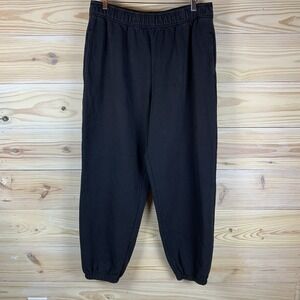 Athleta Sweatpants Men Large Black‎ Heavyweight Baggy Skater Lounge Pant